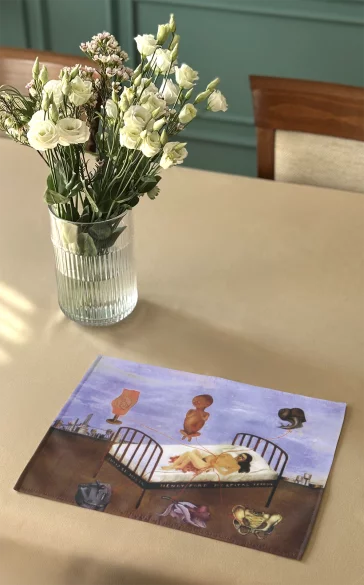 Podkładka na stół Szpital Henry'ego Forda Frida Kahlo