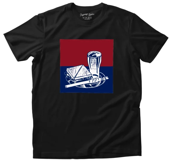 Koszulka z naszywką Sandwich and soda Roy Lichtenstein