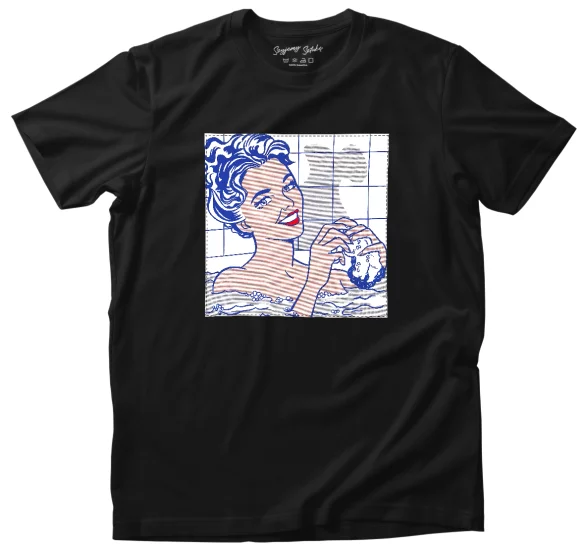 Koszulka z naszywką Woman in Bath Roy Lichtenstein