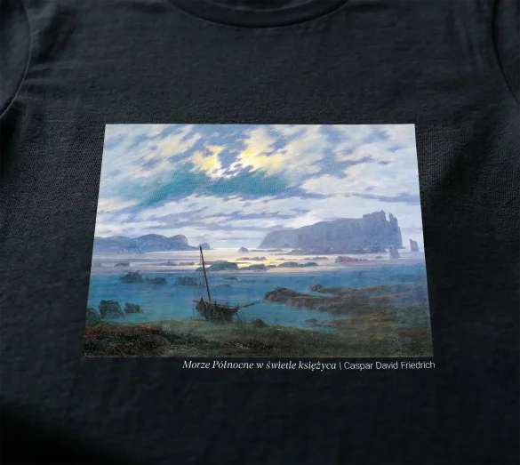 Bluzka damska Morze Północne w świetle księżyca Caspar David Friedrich