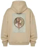 Bluza oversize Bizantyjskie głowy: brunetka Alfons Mucha