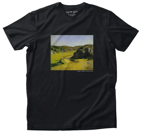 Koszulka z nadrukiem Droga w Maine Edward Hopper