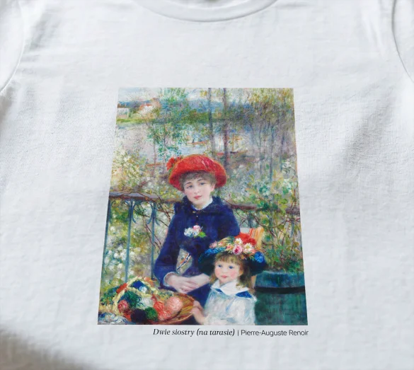 Koszulka z nadrukiem Dwie siostry (na tarasie) Pierre-Auguste Renoir