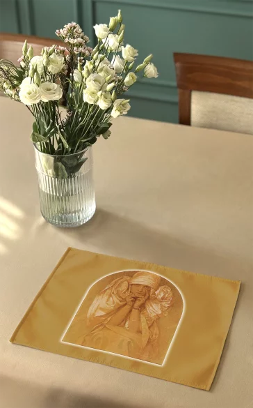 Podkładka na stół Portret córki Artysty – Jarosławy Alfons Mucha