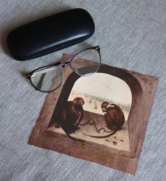 Ściereczka do okularów Dwie małpy Pieter Bruegel starszy