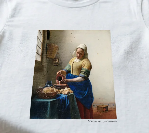 Koszulka z nadrukiem Mleczarka Jan Vermeer