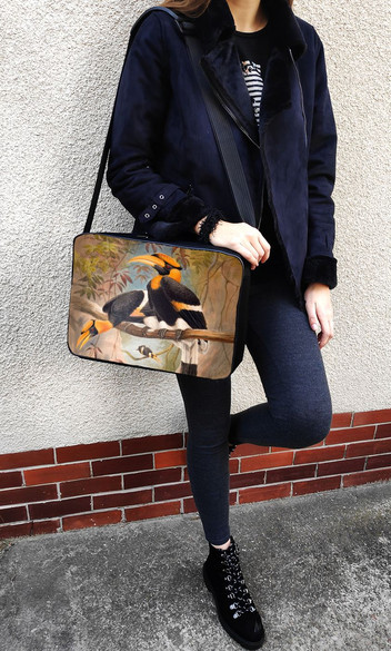 Torba na ramię Concave casque Hornbill Joseph Wolf