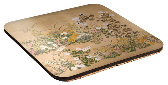 Podkładka pod kubek Ważne rośliny kwitnące jesienią Ogata Korin