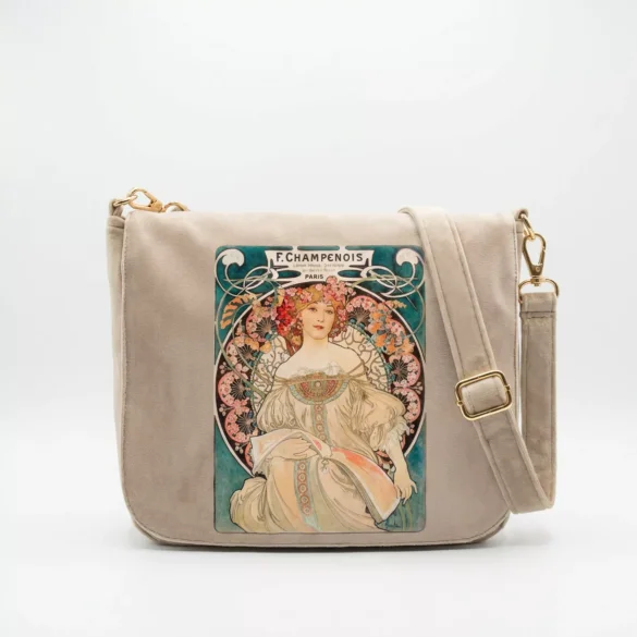 Torebka damska welurowa Rozmarzenie Alfons Mucha