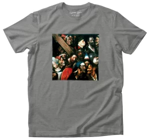 Koszulka z naszywką Chrystus dźwigający krzyż Hieronim Bosch