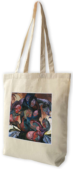 Torba z naszywką Kompozycja fantastyczna, Wizja z maskami Witkacy