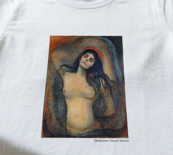 Koszulka z nadrukiem Madonna Edvard Munch