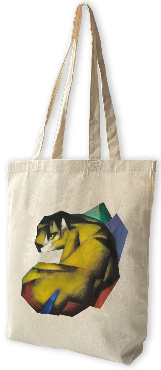 Torba bawełniana Tygrys Franz Marc, Biała