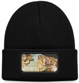 Czapka zimowa Narodziny Wenus Sandro Botticelli – czarna