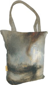 Torba na ramię shopper Śnieżyca: Parowiec na wejściu do portu William Turner