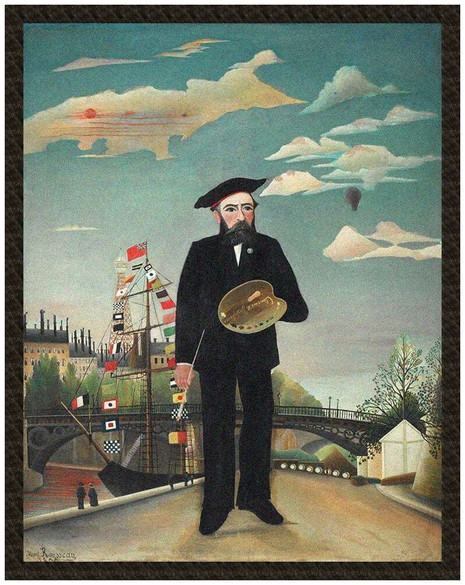 Naszywka Ja sam, portret-pejzaż Henri Rousseau