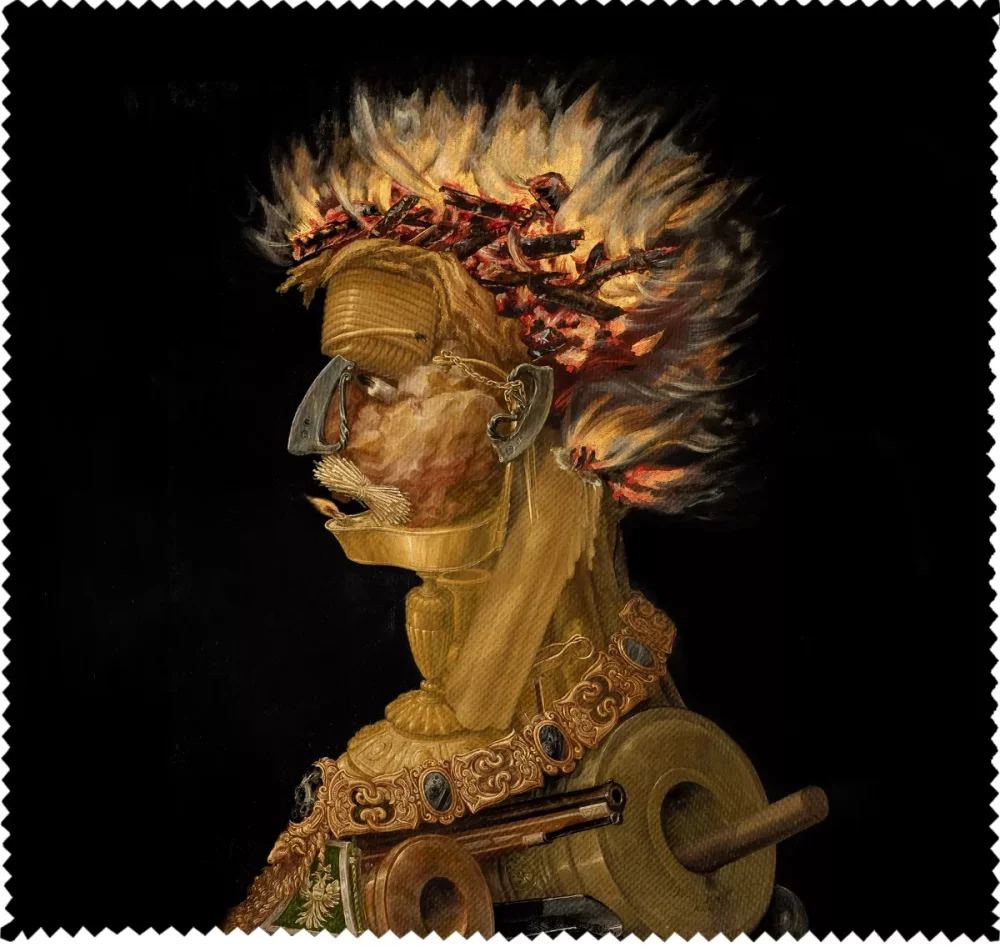 Ściereczka do okularów Ogień Giuseppe Arcimboldo