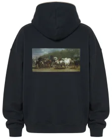 Bluza oversize Targ koni Rosa Bonheur