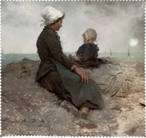 Ściereczka do okularów Nad morzem Anna Bilińska-Bohdanowiczowa