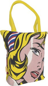 Torba na ramię shopper Girl with Hair Ribbon Roy Lichtenstein