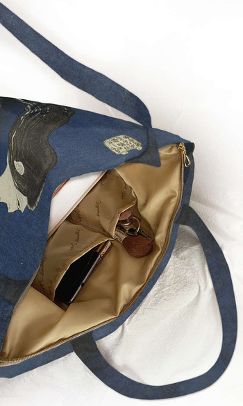 Torba na ramię shopper Dwór talerzy (Sara yashiki) Katsushika Hokusai