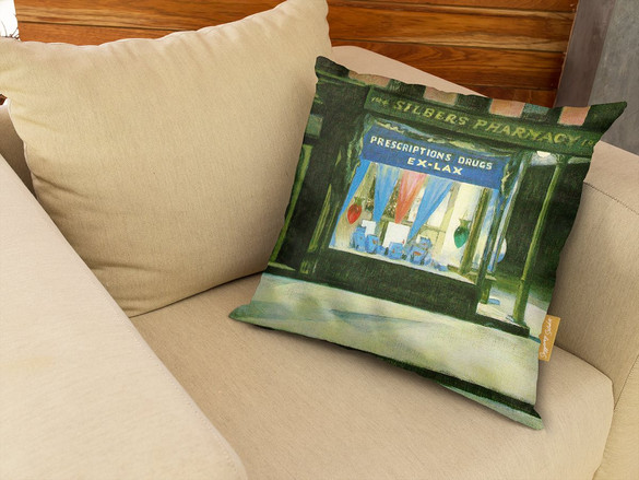 Poduszka Apteka Edward Hopper