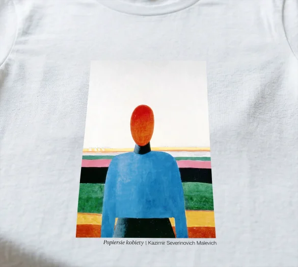 Koszulka z nadrukiem Popiersie kobiety Kazimir Severinovich Malevich