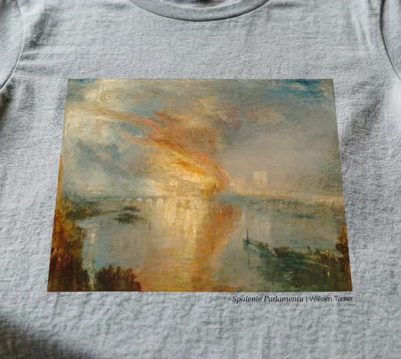 Koszulka z nadrukiem Spalenie Parlamentu William Turner
