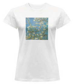 Bluzka damska z naszywką Kwitnący migdałowiec Vincent Van Gogh