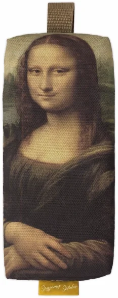 Piórnik szkolny prostokątny Mona Lisa Leonardo da Vinci