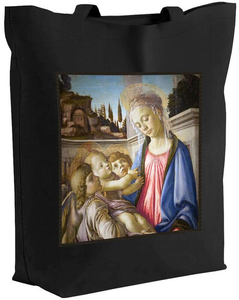 Torba z naszywką Madonna, dziecko i 2 anioły Sandro Botticelli