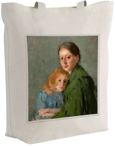 Torba z naszywką Portret kobiety z małą dziewczynką (Matka z dzieckiem) Olga Boznańska