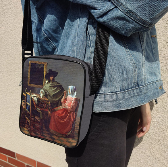 Torba listonoszka Kieliszek Wina Jan Vermeer