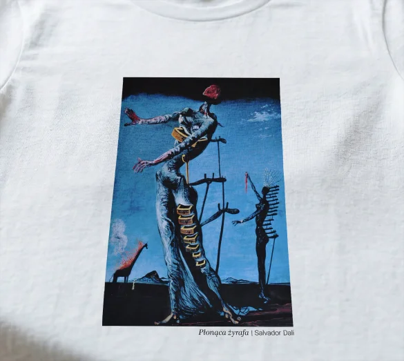 Bluzka damska Płonąca żyrafa Salvador Dali