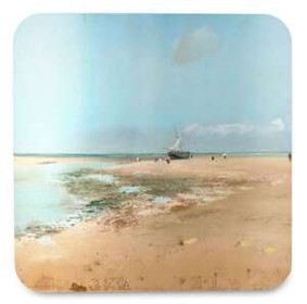 Podkładka pod kubek Plaża podczas odpływu (ujście rzeki) Edgar Degas