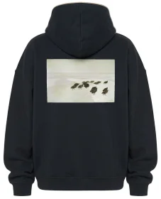 Bluza oversize Kuropatwy na śniegu Józef Chełmoński