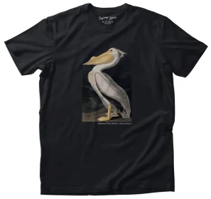 Koszulka z nadrukiem American White Pelican James Audubon