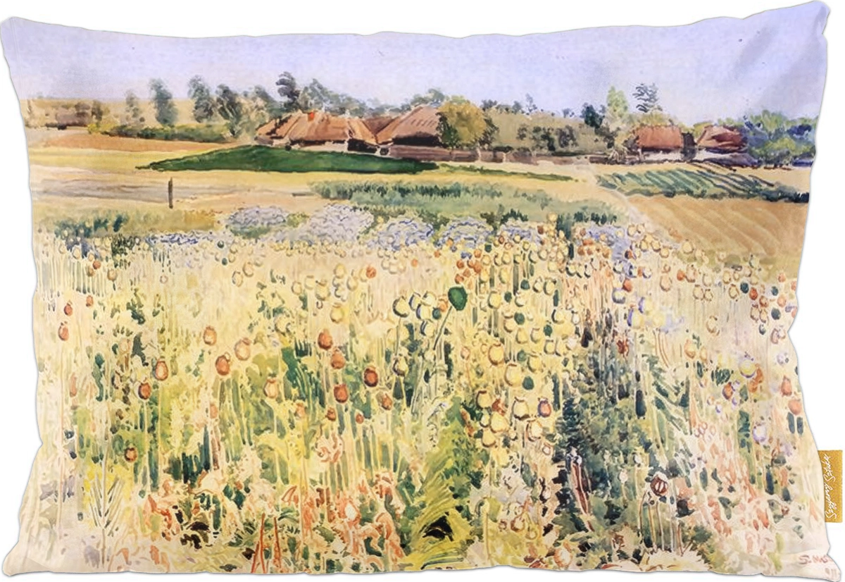 Poduszka dekoracyjna na prezent z obrazem Maki Stanisław Masłowski Szyjemy Sztukę