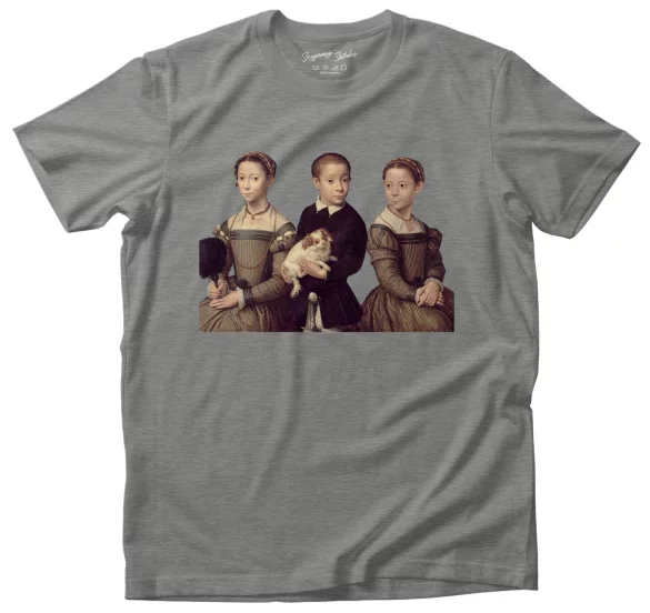 Koszulka Troje dzieci z psem Sofonisba Anguissola