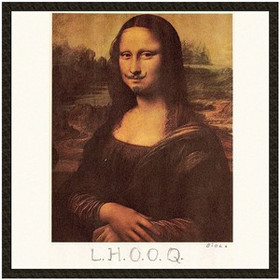 Naszywka L.H.O.O.Q. Marcel Duchamp