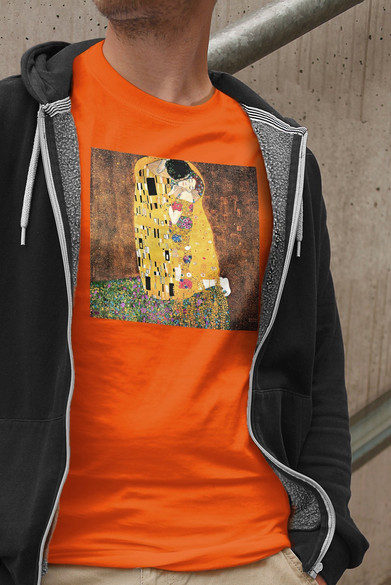 Koszulka z naszywką Pocałunek Gustav Klimt