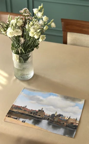 Podkładka na stół Widok Delf Jan Vermeer