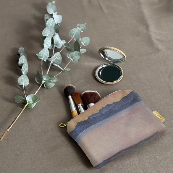 Kosmetyczka mini Genfersee mit Mont-Blanc im Morgenrot Ferdinand Hodler