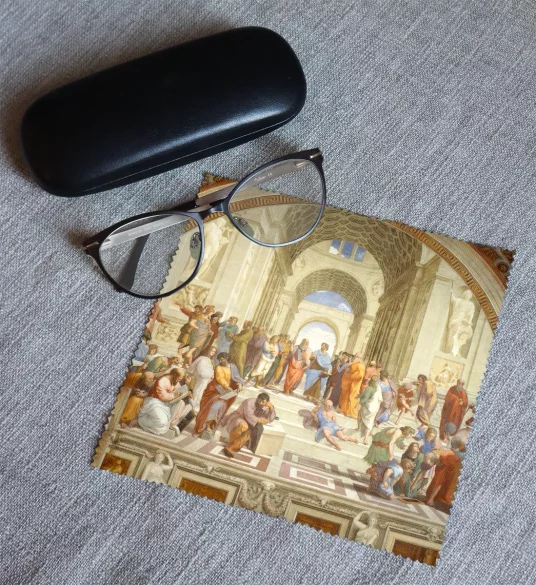 Ściereczka do okularów Szkoła Ateńska Rafael Santi