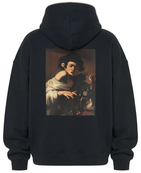 Bluza oversize Chłopiec ugryziony przez jaszczurkę Caravaggio