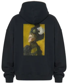 Bluza oversize Portret żony artysty Jadwigi na żółtym tle Józef Mehoffer
