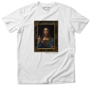 Koszulka z nadrukiem Zbawiciel świata Leonardo da Vinci