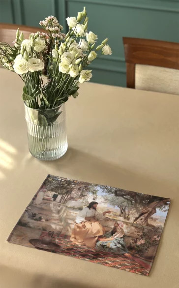 Podkładka na stół Chrystus w domu Marii i Marty Henryk Siemiradzki