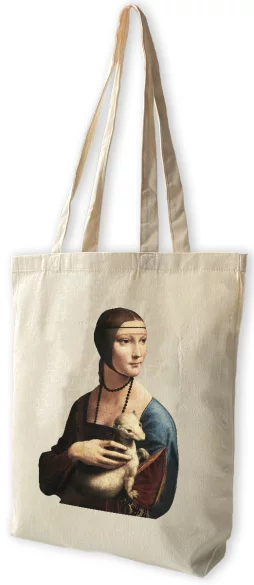Torba bawełniana Dama z gronostajem Leonardo da Vinci