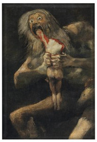 Magnes Saturn pożerający własne dzieci Francisco Goya